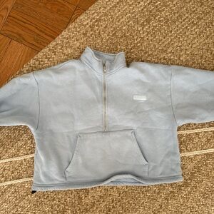 Light Blue Half-Zip Pullover